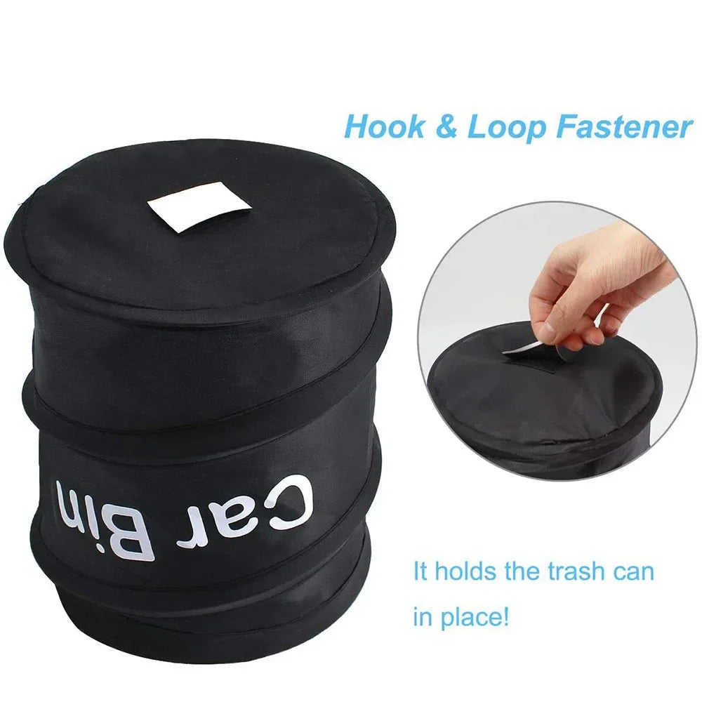 Car Trash Portable Vehicle Garbage Can Foldable Pop-up Waterproof Bag Waste Basket Auto Accessories Interior Car Accessory