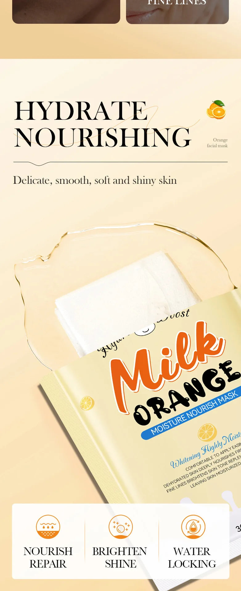 3/9/15pcs SADOER Milk Fruits Facial Masks Vitamin C Avocado Moisturizing Whitening Anti Wrinkle Face Sheet Masks Skin Care