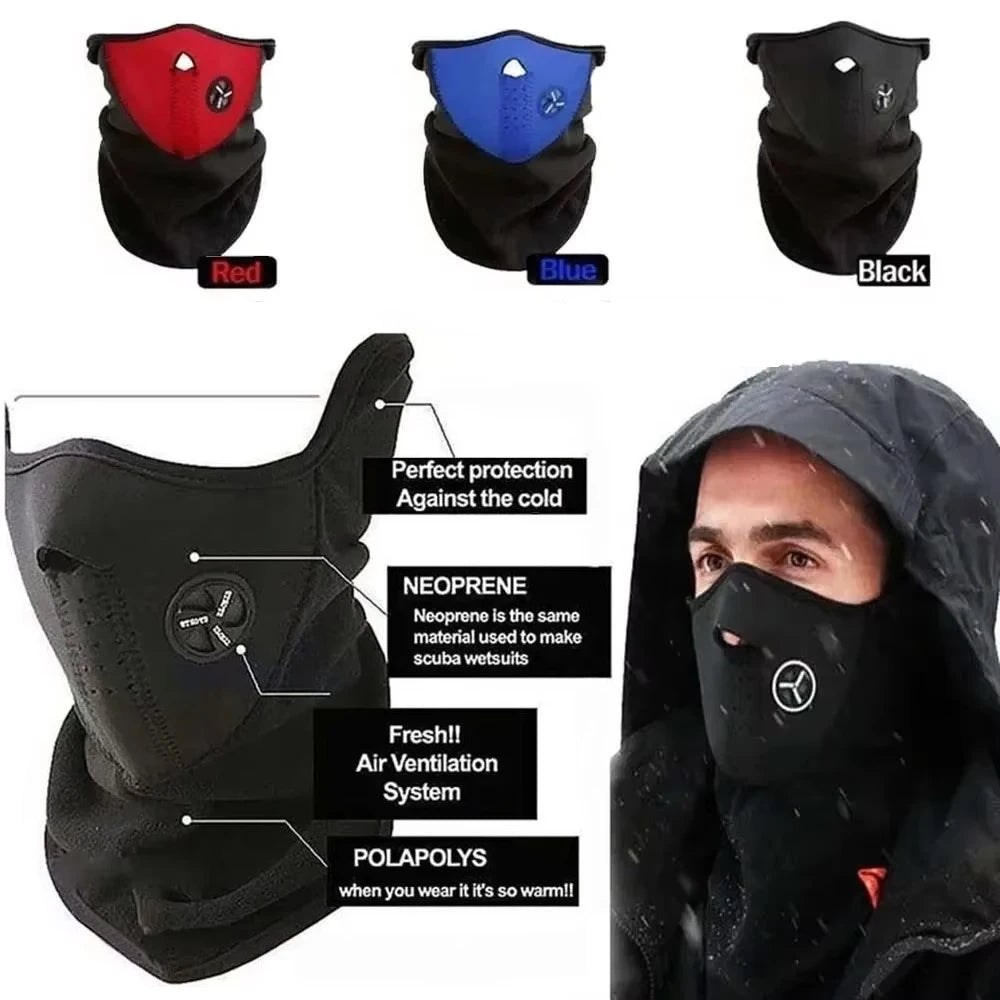 Bicycle Face Mask Headwear Full Mask for Men Women Bike Scarf Mask Neck Wrap Cover Motorcycle Windproof Outdoor Sports Masks