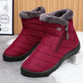 Women's Boots Women's Ankle Boots With Fur Winter Shoes Women Low Heels Winter Boots Snow Waterproof Botas Mujer Winter Footwear