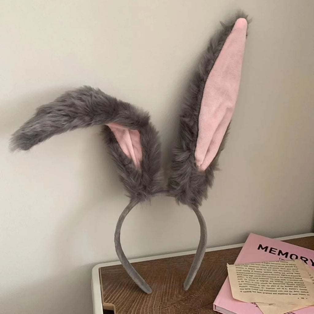 1 New plush hair band, autumn and winter hair accessory, rabbit ears, cute hair clip, face wash hair band, hair band