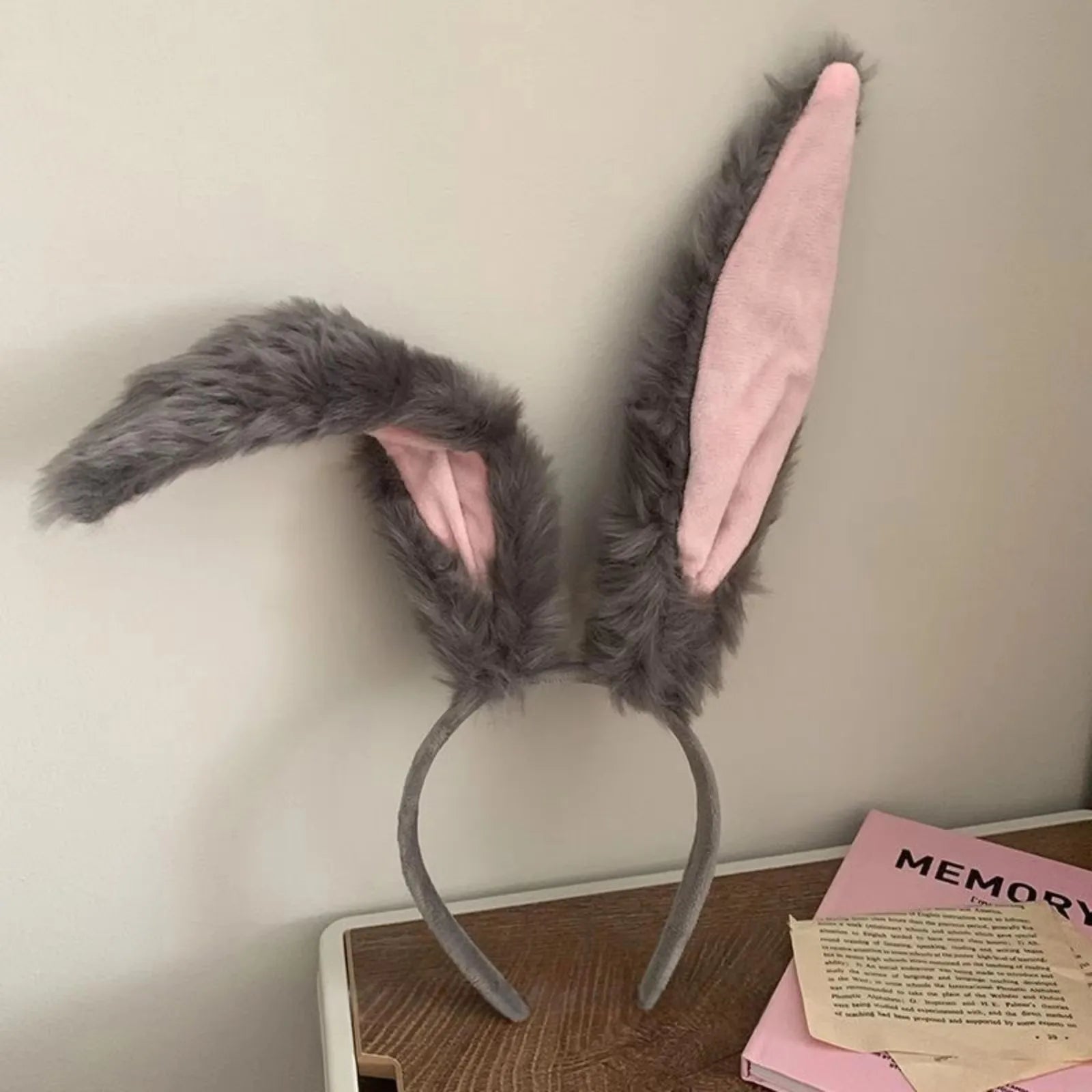1 New plush hair band, autumn and winter hair accessory, rabbit ears, cute hair clip, face wash hair band, hair band