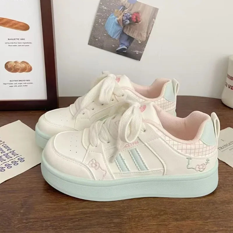 Sneakers Children's Casual Shoes Thick Bottom Breathable Mesh Soft Bottom Running Shoes Casual Sports Kids Skate Shoes Girls