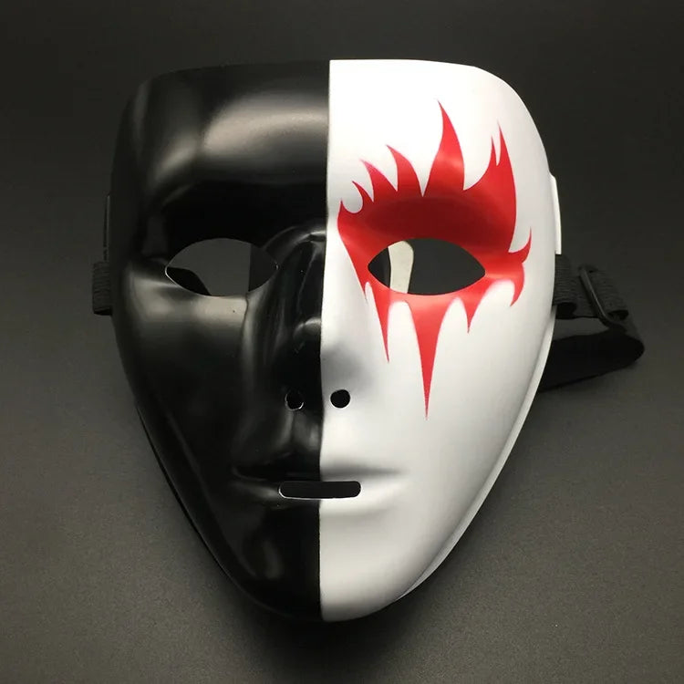 4PCS 2024 Halloween Mask Cool Spooky Party Ghost Cosplay Mask Hip Hop Street Dance Masks Performances Prop Full Face Mask