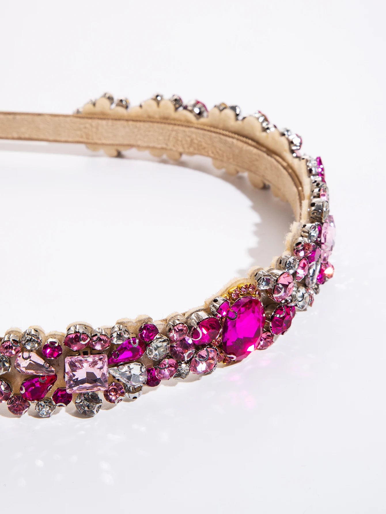 Baroque Retro Court Headband, Popular Design With Rhinestone Crystal Hair Band, Korean Style Face Wash Hair Accessories