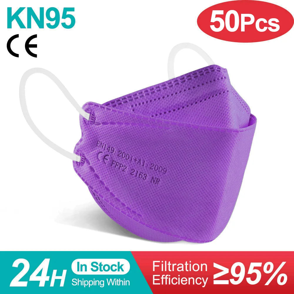 ffp2 masks kn95 face mask mascarillas faciales black gesichts maske fpp2 approved mask spain mascara fish mascherine 10/50/100pc
