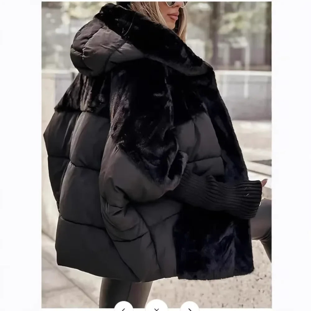 Winter Jacket Women 2026 Loose New Down Jacket Hooded Long Sleeve Winter Clothes