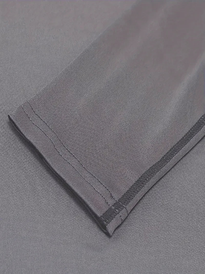 Men High Collar Thermal Underwear Elastic Thermal Shirt Man Compression Undershirts Long Johns Man Sport First Layer Sleepwear