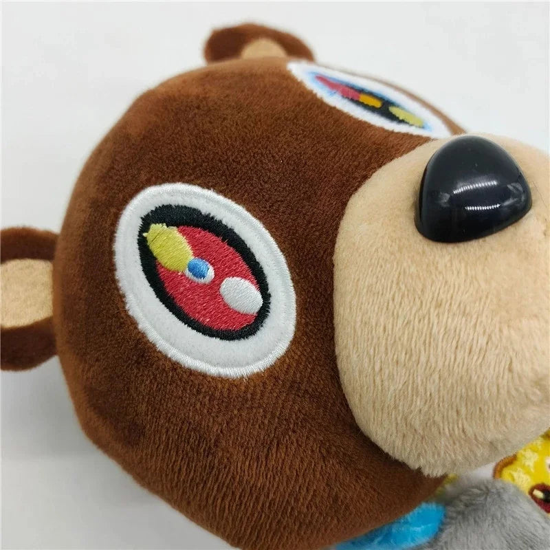 Kawaii Kanye Dropout Bear Teddy Bear Plush Toys Kanye West Graduation Soft Stuffed Home Room Decor Dolls for Kid Birthday Gift