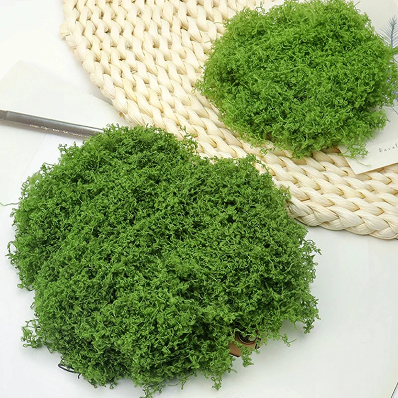 about 20g Artificial Green Plants Polyester Moss Grass Home Living Room Garden Decoration Mini Landscape Fake Flower DIY Crafts