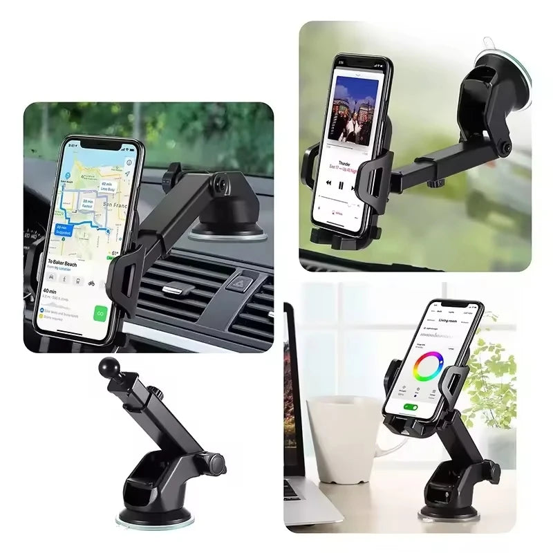 Gravity Car Phone Holder Dashboard Suction Cup Stand Auto Bracket For All Smartphones Mobile Cell Support In Car Mount