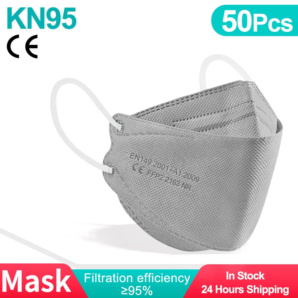 ffp2 masks kn95 face mask mascarillas faciales black gesichts maske fpp2 approved mask spain mascara fish mascherine 10/50/100pc