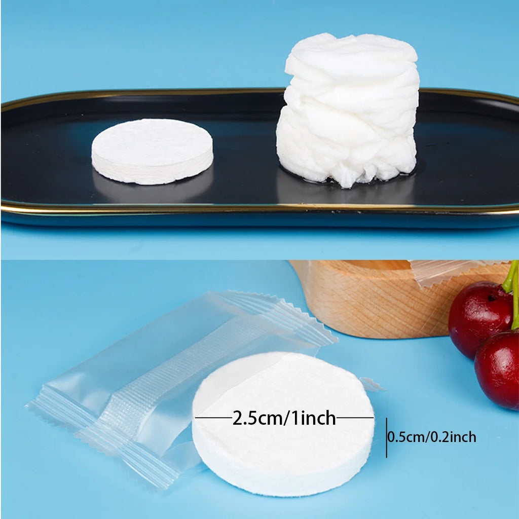100pcs Compressed Towels, Disposable Portable Face Towels for Cleansing, for Wet And Dry Use, Portable for Travel, Campin