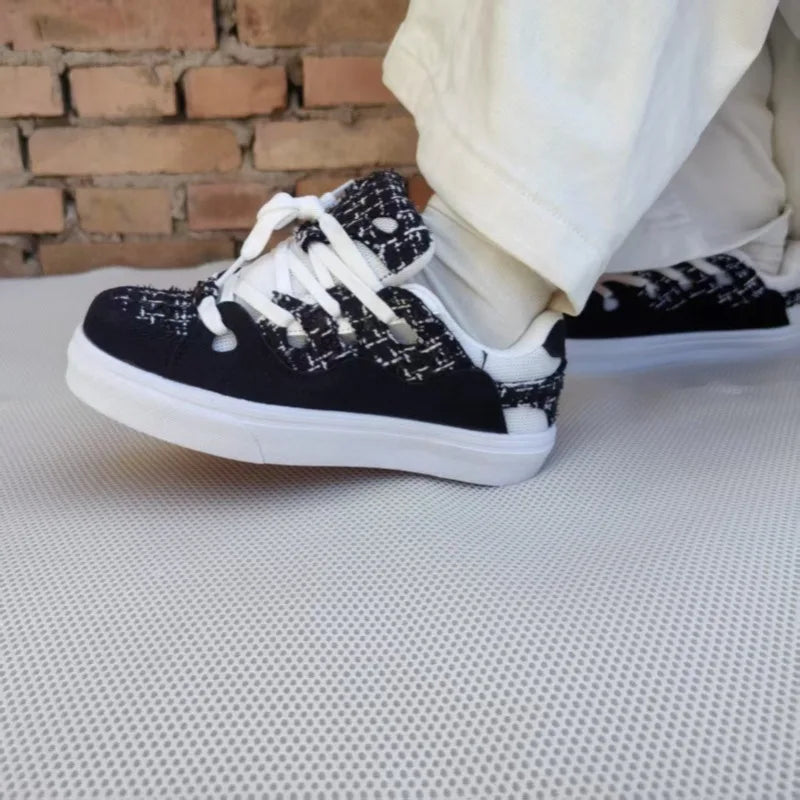 High Quality Thick-Soled Shoes All-Match Casual Sneakers Female Couple National Trend Niche Denim Blue Couple Bread Shoes women