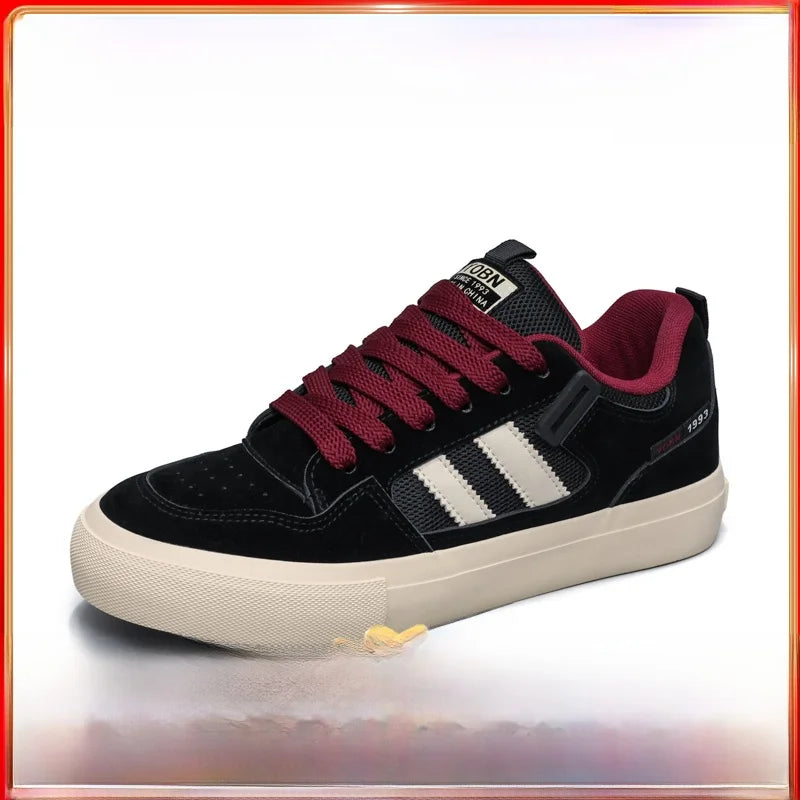 Men's 2026 New Summer Trendy Versatile Small Audience Skate Shoes Teenage Anti-slip Sports Casual Heightening Canvas Shoes