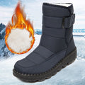 Waterproof Snow Boots for Women 2026 Non-slip Warm Winter Shoes Woman Thicken Plush Platform Ankle Boots Cotton Padded Shoes