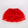 Tutu Skirt Girls Cake Tutu Pettiskirt Dance  Skirt Birthday Princess Ball Gown Children  Clothes 4 Layers Tulle Skirts