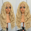 Mix Blonde Wig Long Synthetic Lace Front Wigs for Women 26/613 Loose Curly Wig Daily Use Natural Wave Lace Wig Cosplay Wig Party
