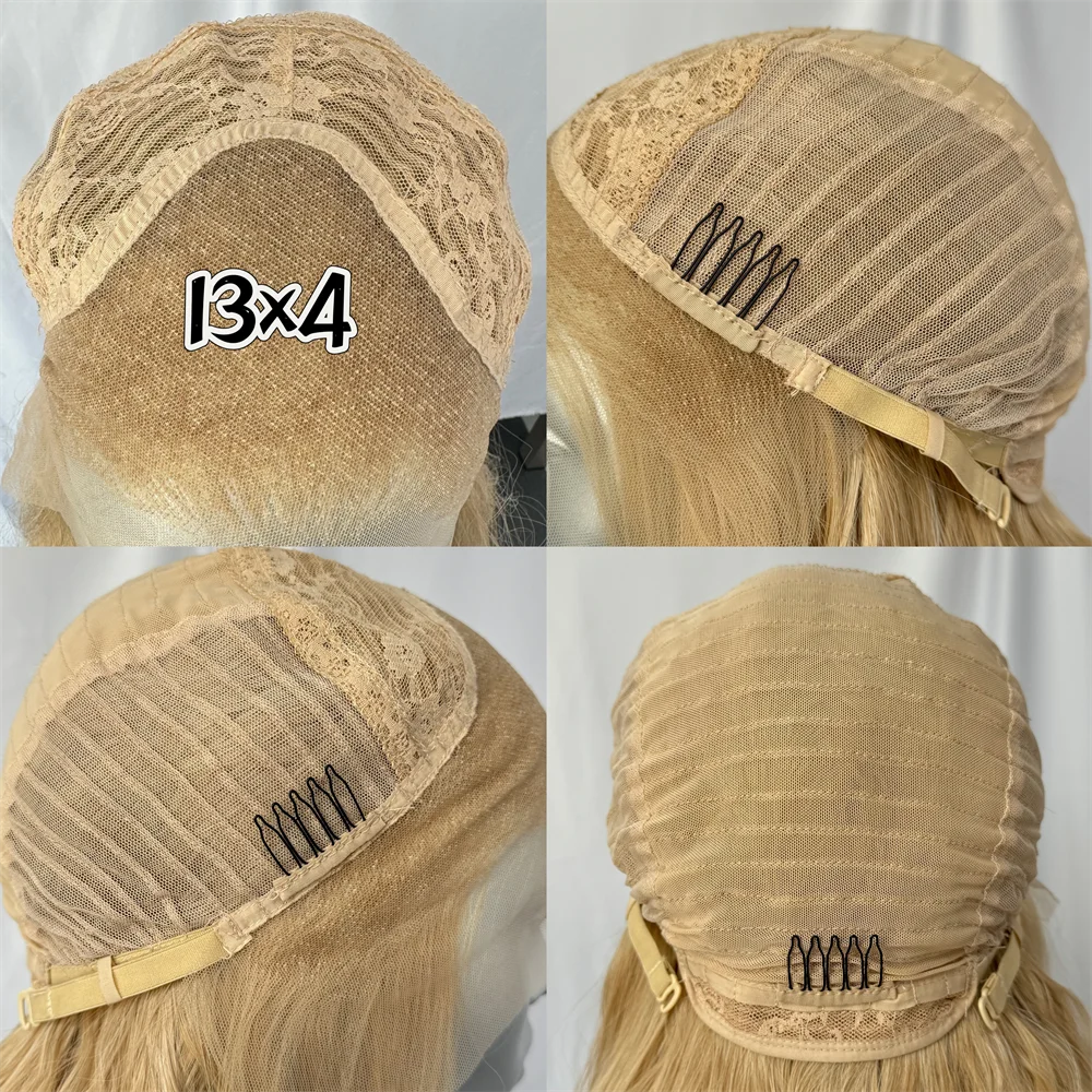 Mix Blonde Wig Long Synthetic Lace Front Wigs for Women 26/613 Loose Curly Wig Daily Use Natural Wave Lace Wig Cosplay Wig Party
