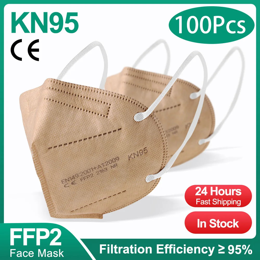 10-100Pcs FFP2 Masks KN95 Mascarillas 5 Layers Filter Homologada Face Masks Protective Mouth Mask CE FFP2MASK Respirator Masque
