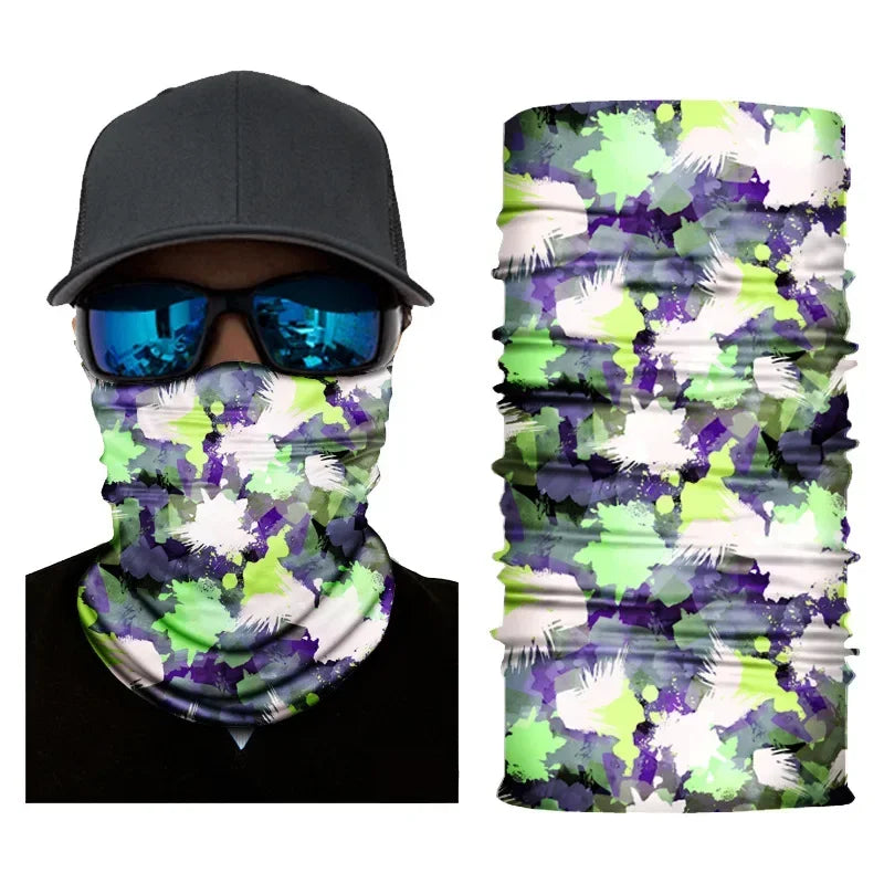 3D Fashion Cycling Face Mask Riding Scarf Breathable Seamless Neck Gaiter Women Bandana Headwear Headband Snood Ski Masks