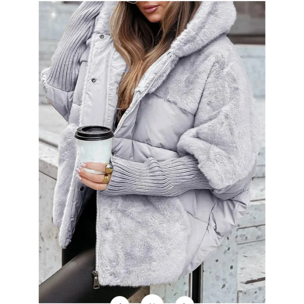 Winter Jacket Women 2026 Loose New Down Jacket Hooded Long Sleeve Winter Clothes