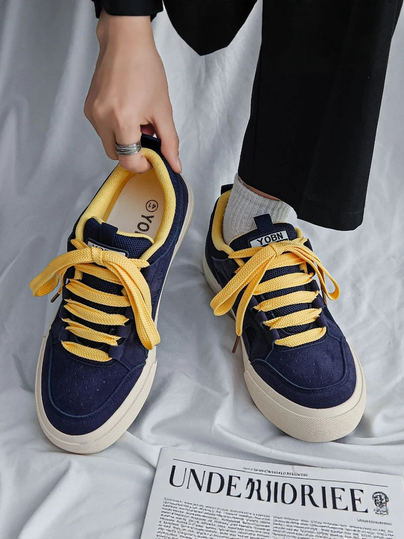 Casual Canvas Shoes for Men Lightweight Anti-Slip Increased Height Spring Summer New Style Youth Sports Shoes Versatile Flat ...
