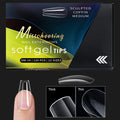 120/140pcs Almond Stiletto False Nail Tips Clear Soft Fake Nails Extension For Home DIY Nail Salon Manicure Press On Nails