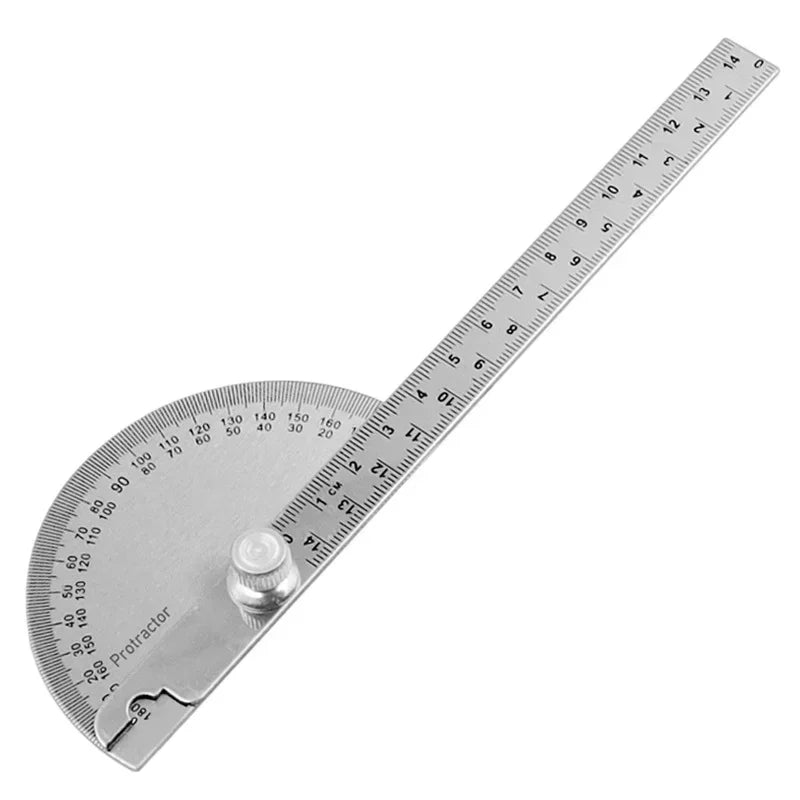 Protractor Angle Ruler Dividing Gauge Angle Ruler 180 Degree Semi Circular Carpenter Angle Ruler 14cm 1PC