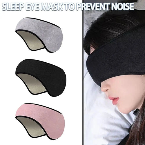 1PC Adjustable Sleep Mask Three Layers Blackout Ear Muffs Comfortable Eye Masks For Sleeping Relaxing Noise Cancellation