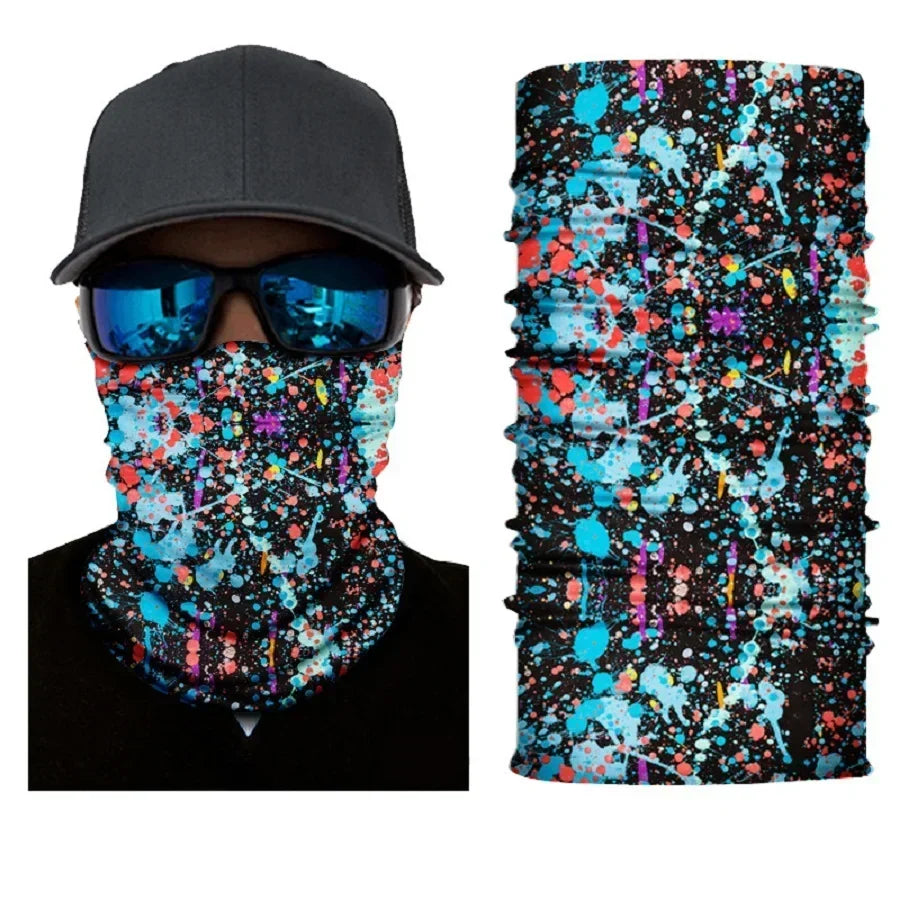 3D Fashion Cycling Face Mask Riding Scarf Breathable Seamless Neck Gaiter Women Bandana Headwear Headband Snood Ski Masks