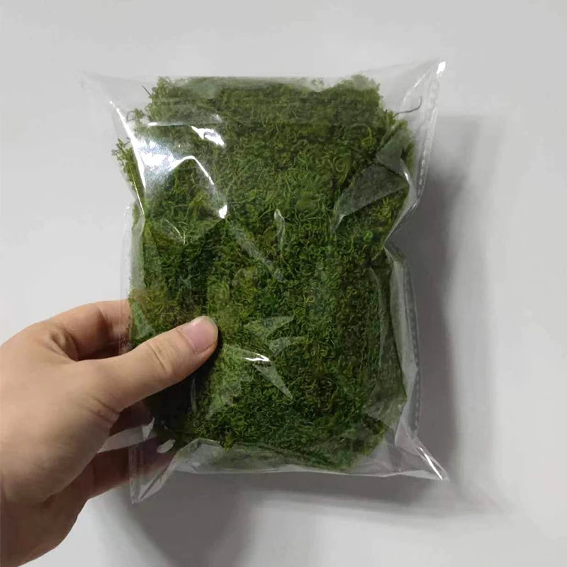 about 20g Artificial Green Plants Polyester Moss Grass Home Living Room Garden Decoration Mini Landscape Fake Flower DIY Crafts