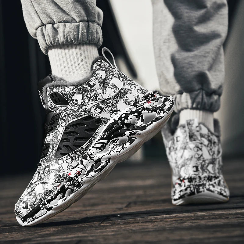 men boots 2026 New Winter Slippers Warm Men Shoes Waterproof Non-Slip Plush Sneakers Male tenis shoes Boots Men Sneakers Winter