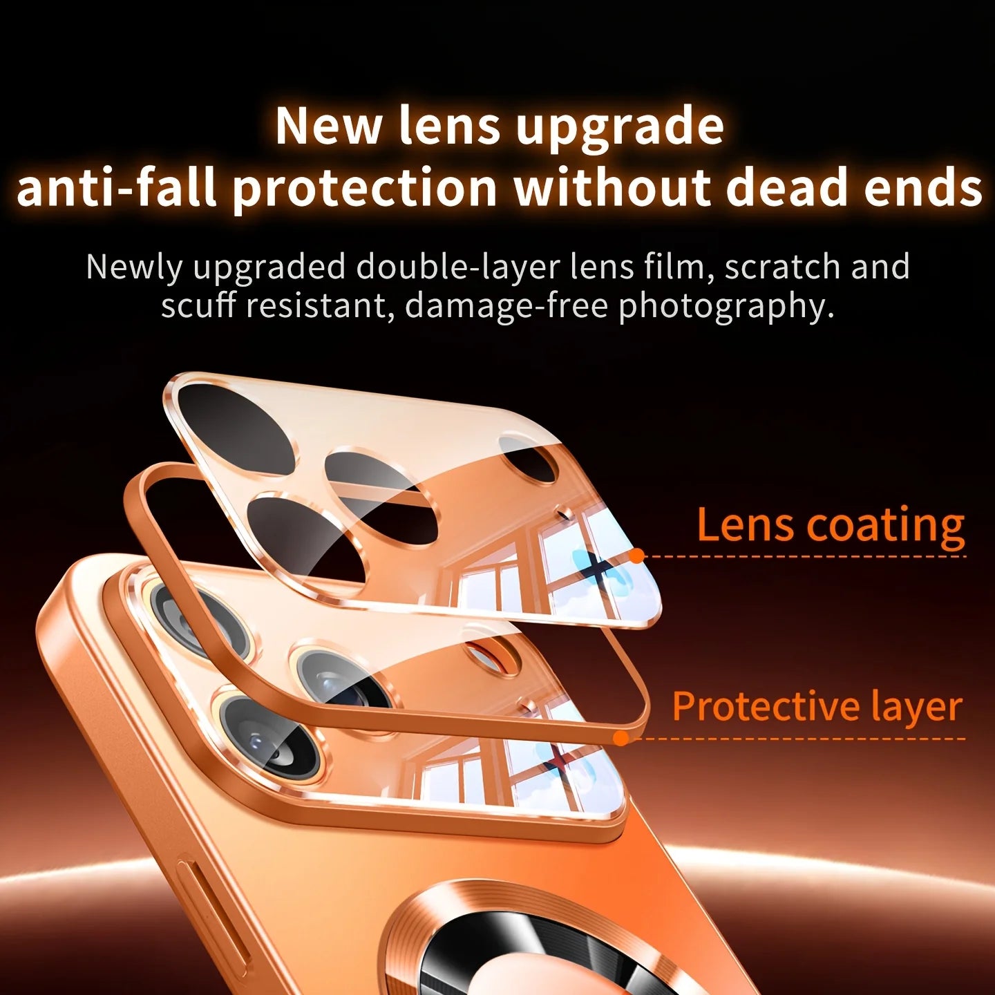 Luxury Titanium Metallic Matte Case For iPhone 17 16 15 14 13 12 11 Pro Max Plus For Magsafe Glass Lens Protection back Cover