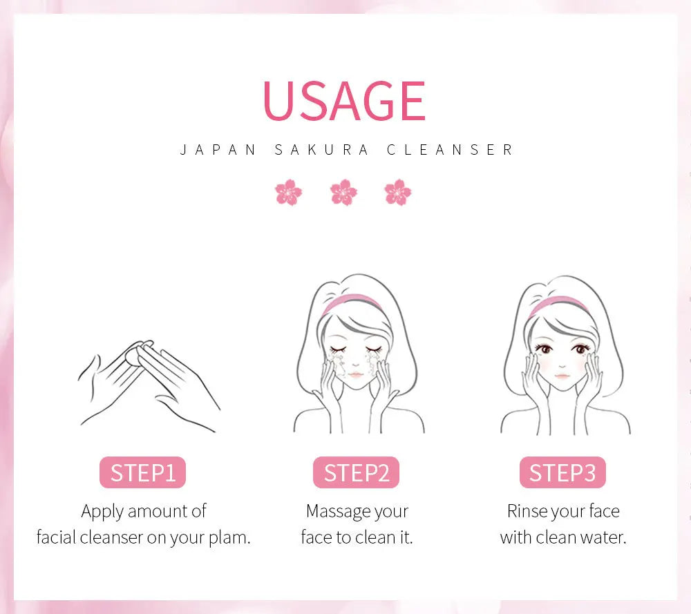 LAIKOU  Facial Cleanser Foam Face Wash Remove Blackhead Moisturizing Shrink Pores Deep Cleaning Oil Control  Skin Care 50g