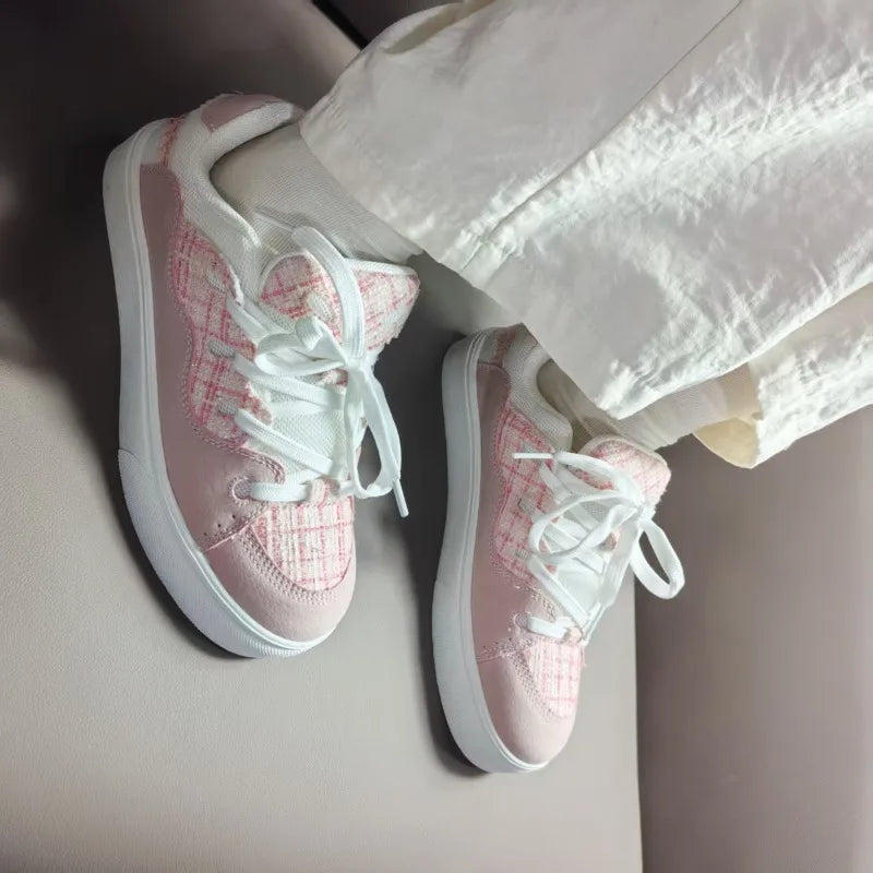 High Quality Thick-Soled Shoes All-Match Casual Sneakers Female Couple National Trend Niche Denim Blue Couple Bread Shoes women