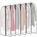 Clear Garment Suit Dress Cover Bag for Closet Storage Dust Coat Cover Gown Bags Shirt Protector with Zipper for Hanging Clothes