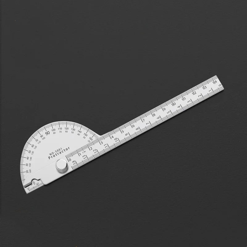Protractor Angle Ruler Dividing Gauge Angle Ruler 180 Degree Semi Circular Carpenter Angle Ruler 14cm 1PC