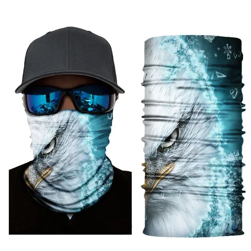 3D Fashion Cycling Face Mask Riding Scarf Breathable Seamless Neck Gaiter Women Bandana Headwear Headband Snood Ski Masks