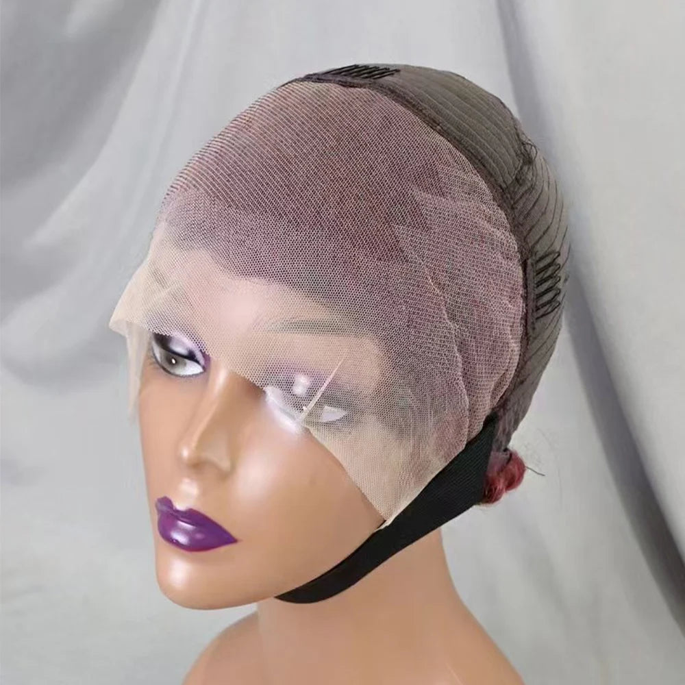 13x4 Lace Frontal Short Pixie Cut Curly Wave  Human Hair Wigs 180% Density 13x4 Lace Front Human Hair Wig for Black Women