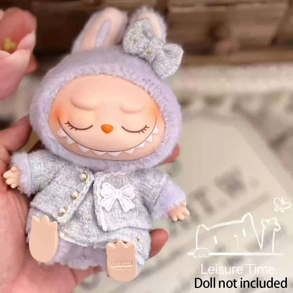 17cm Mini Plush Doll'S Clothes Outfit Accessories For Korea Kpop Exo Labubu Idol suit Clothing Gift
