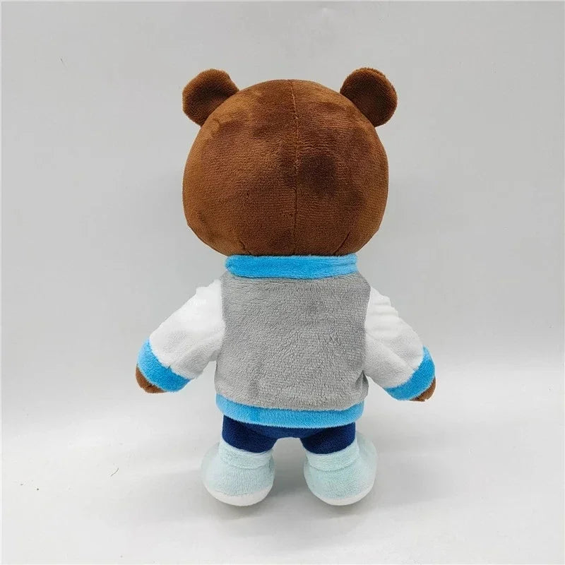 Kawaii Kanye Dropout Bear Teddy Bear Plush Toys Kanye West Graduation Soft Stuffed Home Room Decor Dolls for Kid Birthday Gift