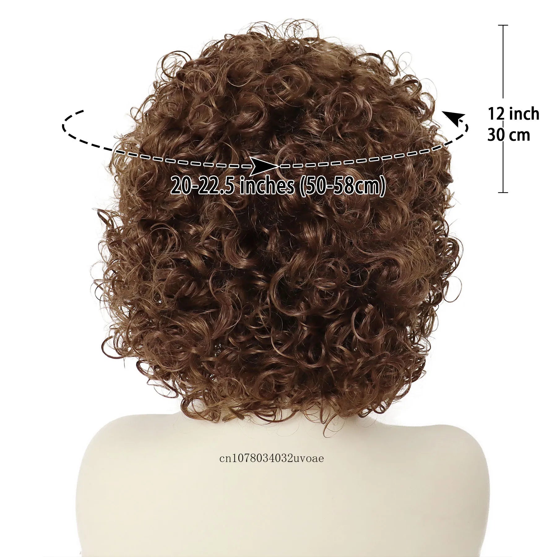 Synthetic Afro Curly Short Wigs for Women Dark Brown Wig with Bangs Sandy Grease Wig Ombre Wigs Halloween Costume Wig Cosplay