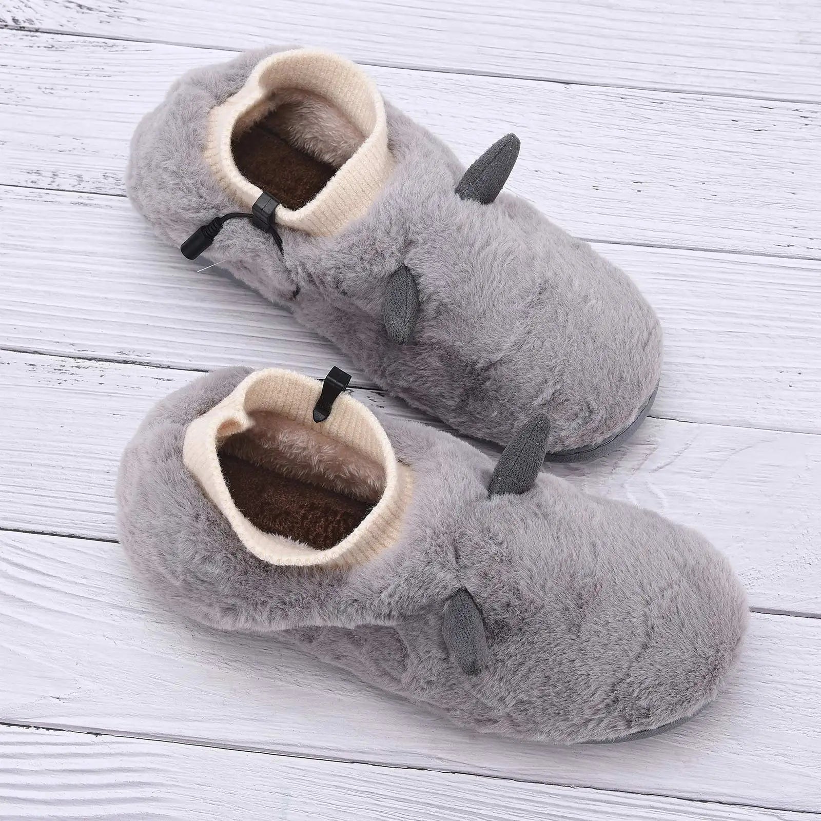 Heated Feet Warmer USB Foot Warmers Winter Shoes Plush Cute Removable And Washable Slippers
