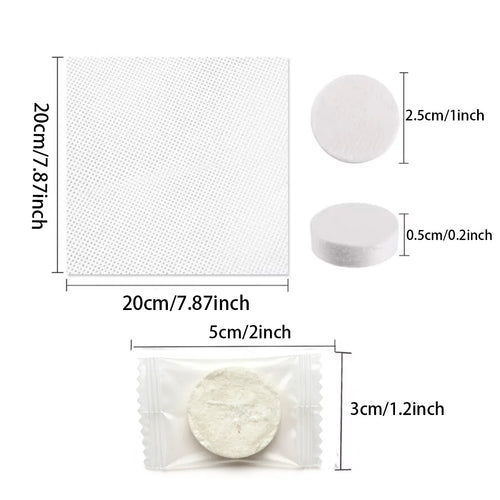 100pcs Compressed Towels, Disposable Portable Face Towels for Cleansing, for Wet And Dry Use, Portable for Travel, Campin