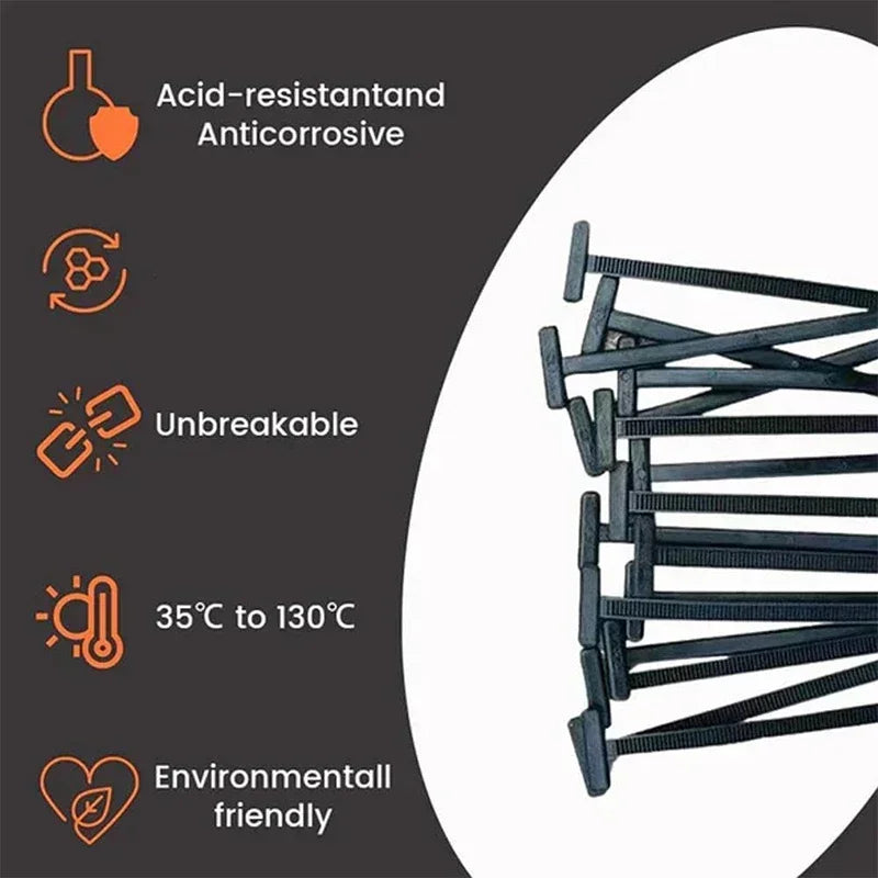 Self-Locked Nylon Cable Tie Push Clips Wire Tie Released Zip Straps Car Pipe Cable Fastener Bundle Fixed Binding