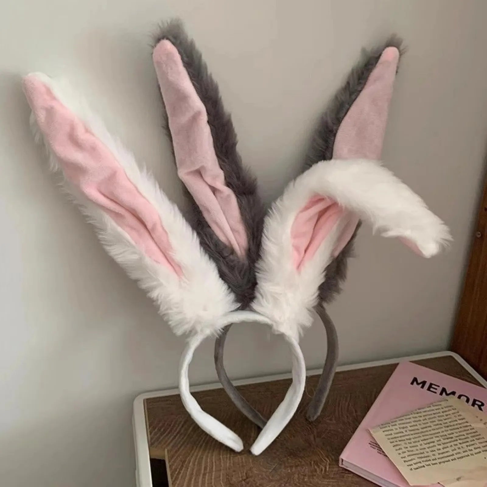 1 New plush hair band, autumn and winter hair accessory, rabbit ears, cute hair clip, face wash hair band, hair band