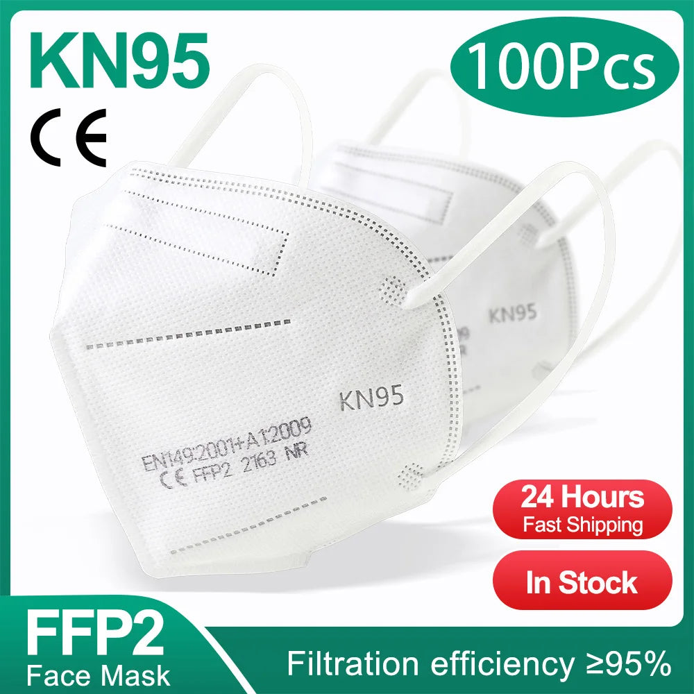 10-100Pcs FFP2 Masks KN95 Mascarillas 5 Layers Filter Homologada Face Masks Protective Mouth Mask CE FFP2MASK Respirator Masque