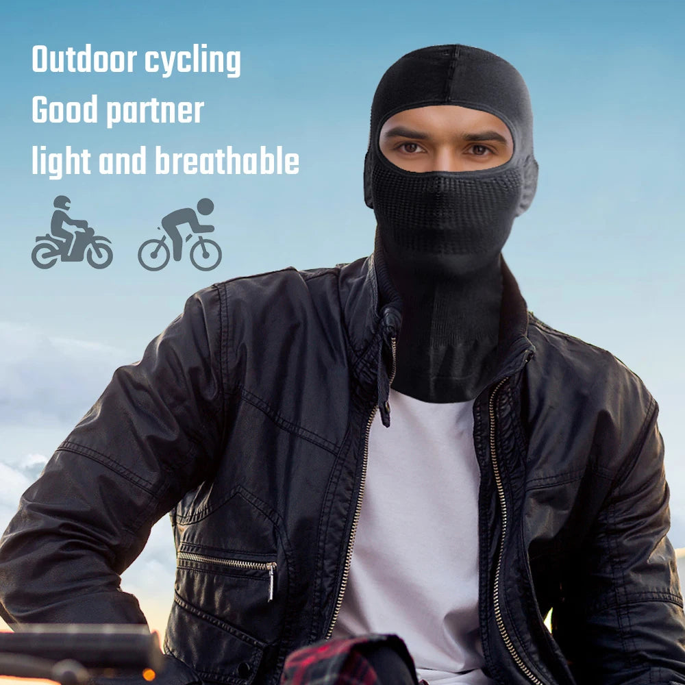 Breathable Sports Balaclava Hat Full Face Cover Quick-dry Masks Windproof Scarf Cycling Hiking Running Motorcycle Bike Headgear