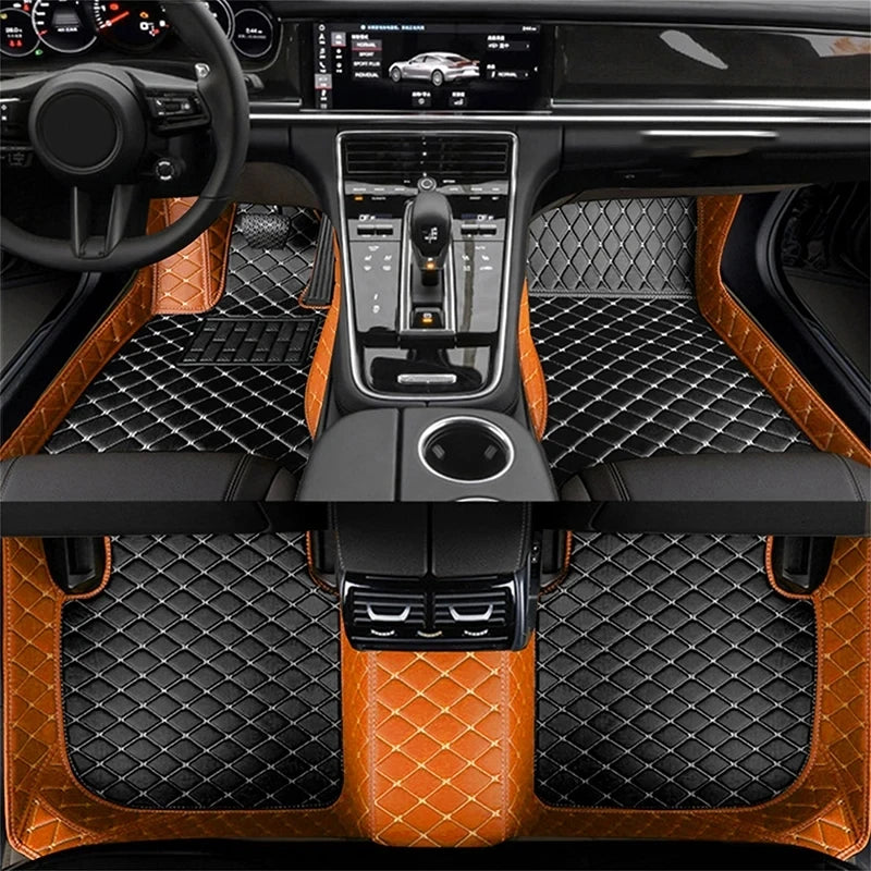 Car Floor Mat For Kia Ceed Jd 2014 2015 2016 2017 2018 2019 2020 Man Non-Slip Luxury Woman Foot Pad Auto Interior Rugs Accessory